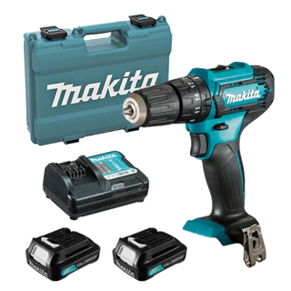 Kit Parafusadeira Furadeira HP333DWYX3 Makita e Bateria BL1016 e Maleta