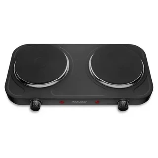 Fogão de Cooktop Elétrico Gourmet Easy Cook Duo- cor - preto