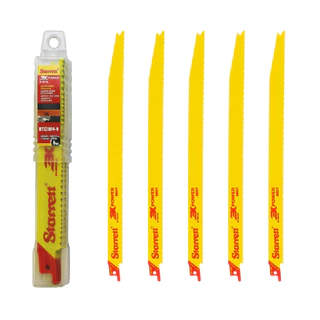 Kit 5 Serra Sabre Bi-Metal 300Mm 12" 10 14D Starrett Obra