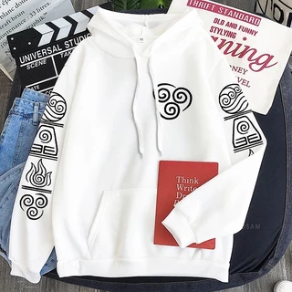 Harajuku Anime Avatar The Last Airbender Logo Hoodie Herfst En Winter Truien Water/Aarde/Fire/Air Fashion straten Sweatshirt