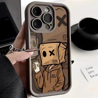 Capa De Silicone Líquido Macio Para Telefone Xiaomi Redmi Nota 13 Pro Plus 12 11 13C 12 4G 12C 12S 11S 10S 9S 10 9 Max Caixa De Desenho Animado Padrão Homem