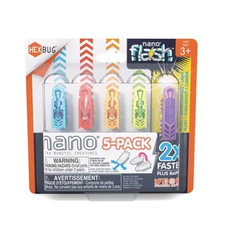 Hexbug  - Pack com 5 Nanos Brinquedo Sensorial Mini Robô