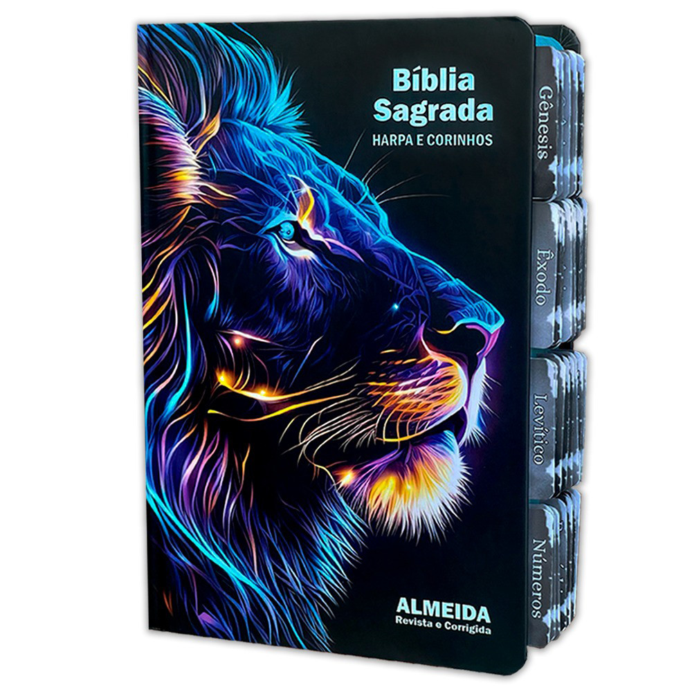 Bíblia Sagrada Evangélica Com Índice Abas Adesivas raio azul | Shopee ...