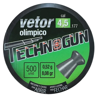 Chumbinho 4.5 Technogun Vetor Olímpico 8,80gr 1500 Unid.