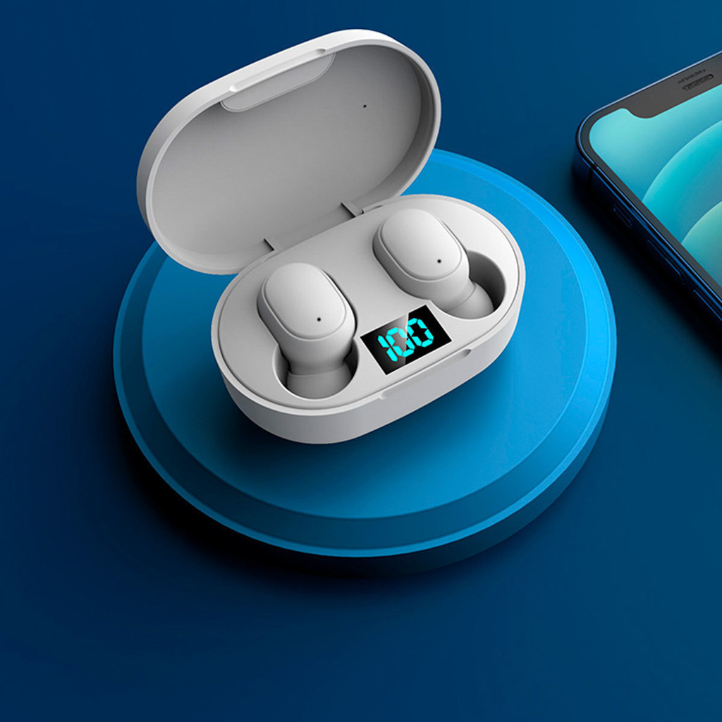 Fone De Ouvido Sem Fio E6s Bluetooth 5.0 Tws Com Tela LED Digital SU