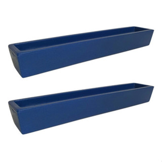 Kit 2 Jardineiras de Plantas Azul 80x15 Floreira Polietileno