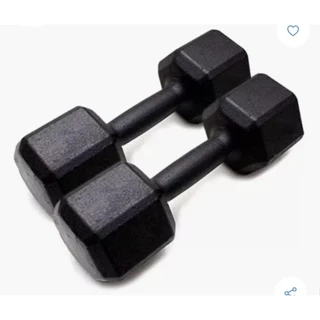 PAR HALTER SEXTAVADO DE 4KG FERRO FUNDIDO PARA TREINO E MUSCULAÇÃO