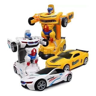 Brinquedo Carrinho Transformer Super Robô Elétrico Top