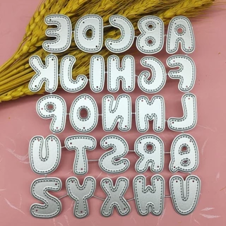 Moldes de Gravação de Metal de Aço Carbono 26 Letras Inglesas Moldes de Gravação de Papel Artesanato