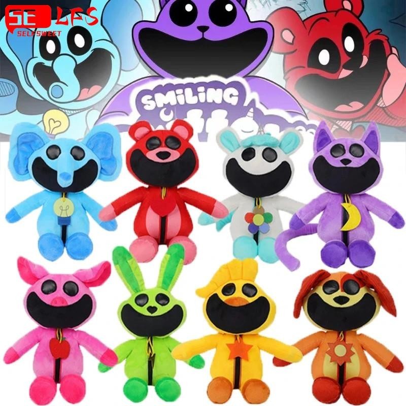 Critérios Sorridentes De 30cm Boneca De Pelúcia Brinquedo Catnap Pickypiggy Bubba Bubbaphant Game Doll Halloween Alívio De Estresse Falso Smiling Critters 2024 Presente De Ano Novo Presentes De Dia Dos Namorados