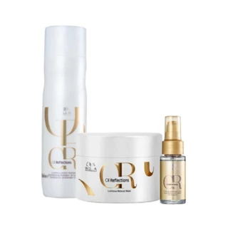 Kit Wella Professionals Oil Reflections Sh 250ml + Masq 150g + Oil Reflections 30ml