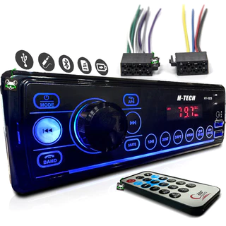 Rádio Som Automotivo Mp3 C/ Bluetooth 2 Usbs Aux Pen Drive