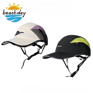 Beach Day Outdoor Waterproof Sun Hat Lightweight Respirável Multi-Color Baseball Cap com Chin Strap ajustável para Surf Sport Jungle