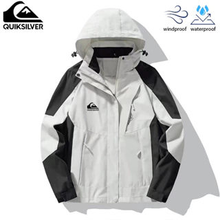 Jaqueta Quiksilver À Prova De Vento Impermeável Motor D'água Revestimento Para Caminhadas Ao Ar Livre