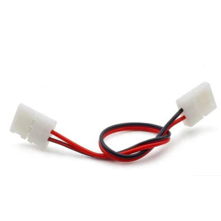 Conector Fita Led 8mm De 2 Vias Com 2 Terminais - 5 Unidades