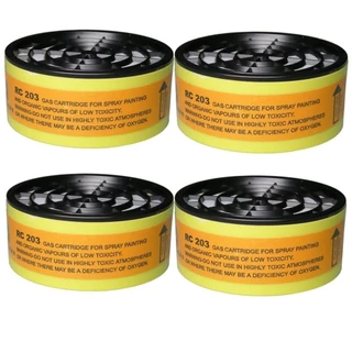 Kit 4 Filtros Mascara Respiratória Epi Vapores Gases Pintura Formol