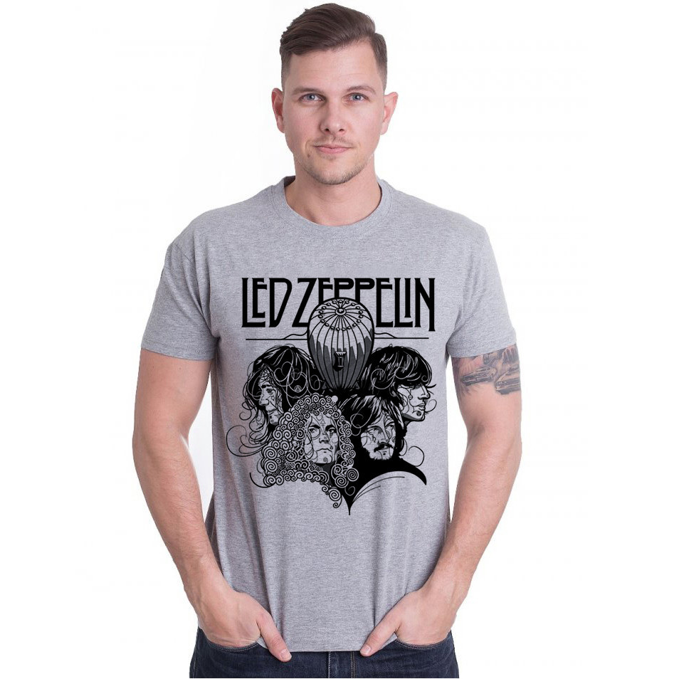 Camiseta Led Zeppelin Bandas de Rock Moda Masculina Camisa Shopee Brasil