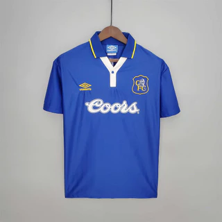 Chelsea 95-97 Home Longe Retro Futebol Jersey De ZOLA