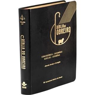 Bíblia do Obreiro | Letra Grande | ARC | Concordância Dicionário Auxílios Cerimônia | Capa Luxo Preta em Oferta na Shopee