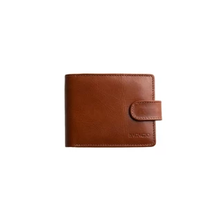 Carteira Masculina de Couro com Lingueta Newton Whisky