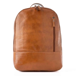 Mochila Masculina Executiva Couro Notebook Arpoador Caramelo