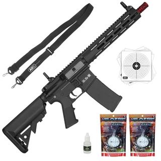 BASICO 04 - RIFLE AIRSOFT AEG M4 SA-F03 BLACK FLEX - SPECNA ARMS