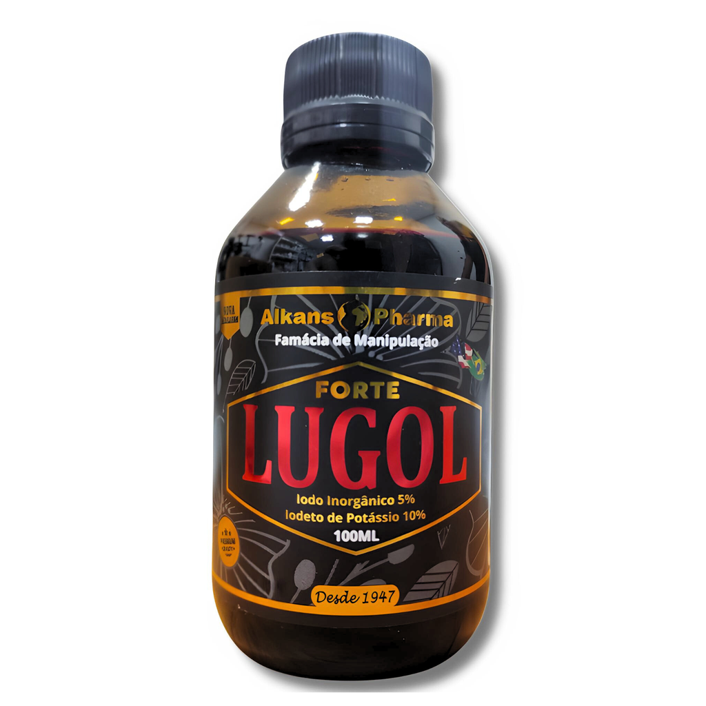 Lugol Inorgânico 2% 100 ML com Cânula de Vidro | Shopee Brasil