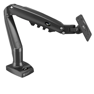 Suporte Articulado De Mesa Para Monitores 17" a 35", Pistão a Gás, ELG F80N, Altura Ajustável, Preto