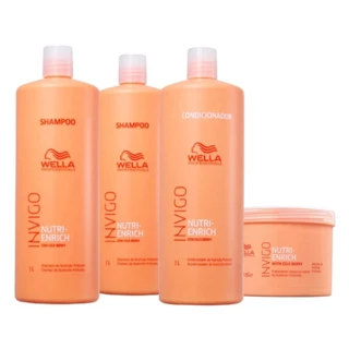 Kit Nutri-Enrich Shampoo 1L, Condicionador 1L, Máscara 500g
