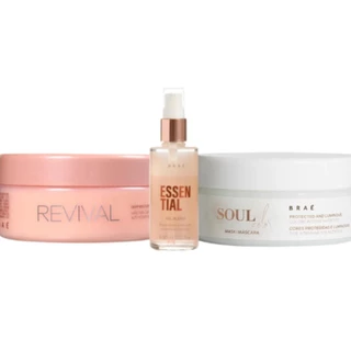 Braé Kit Mascara Revival Soul Color Oil Blend Trio (3 Produtos)