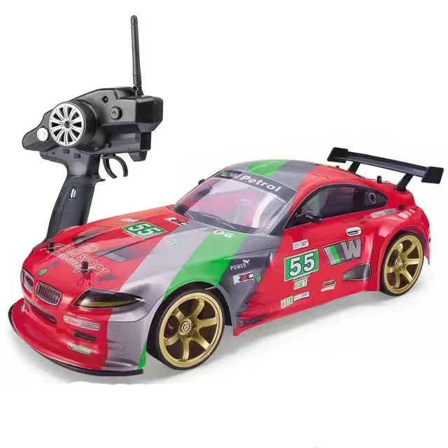 1:10 4wd 70 km/h Rc Drift Car Rodas de deriva Anti-colisão Off