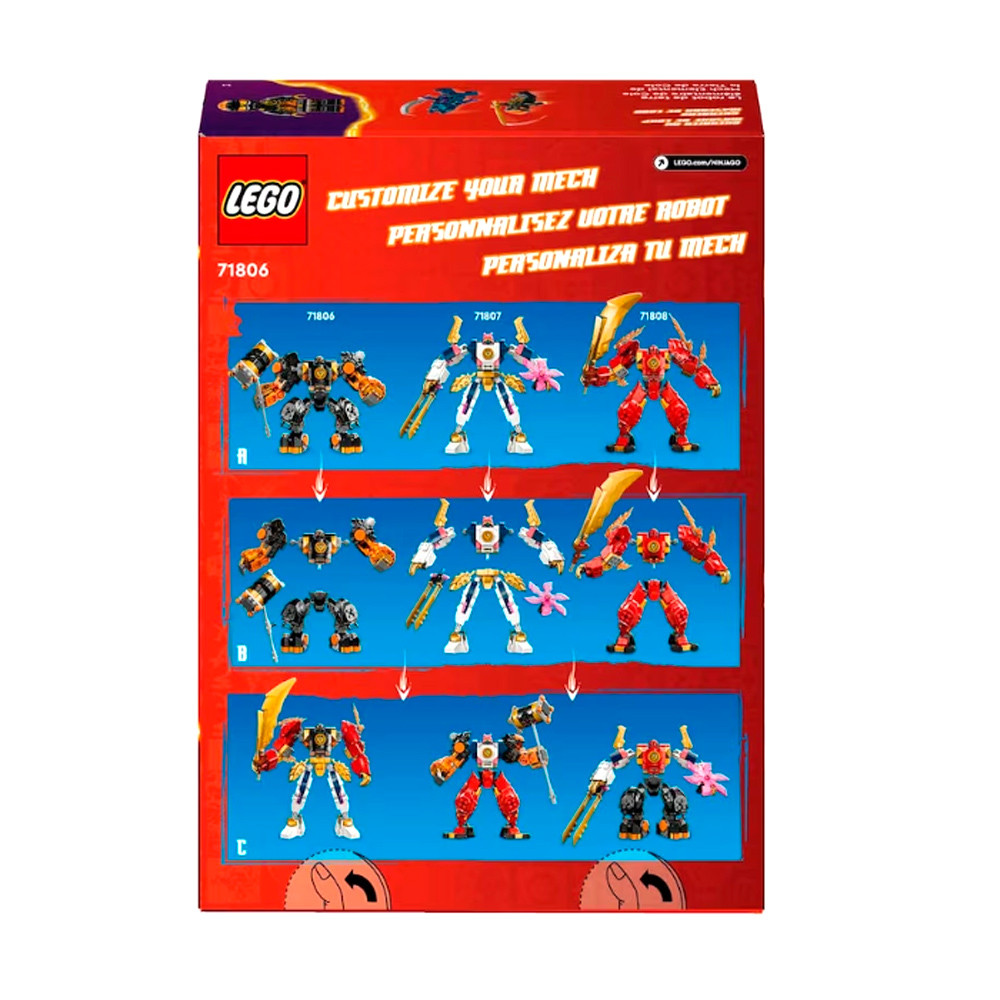 Lego Ninjago Robô Elemental da Terra do Cole 71806 - 235 Peças