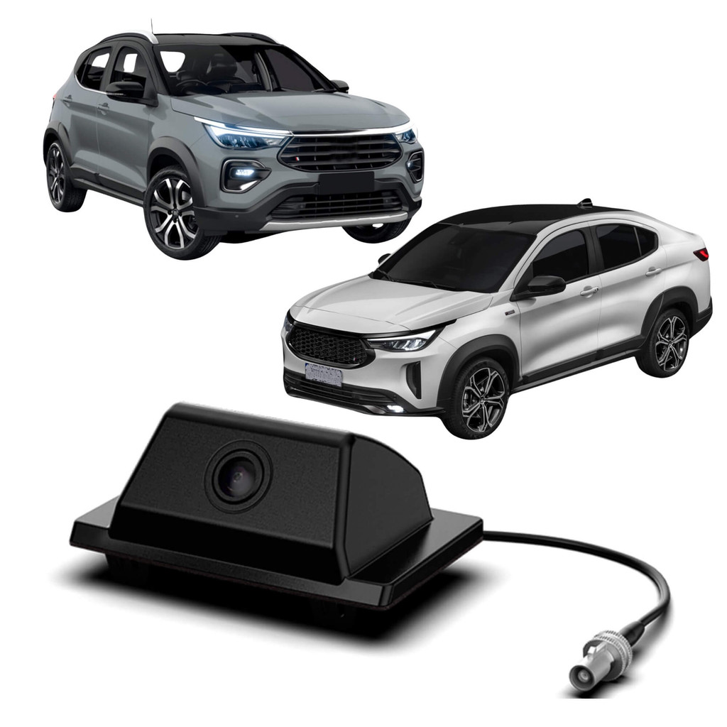 Câmera de Ré Digital FT-CAM-FCA Para Pulse 2022/2024 e Fastback 2023/ ...