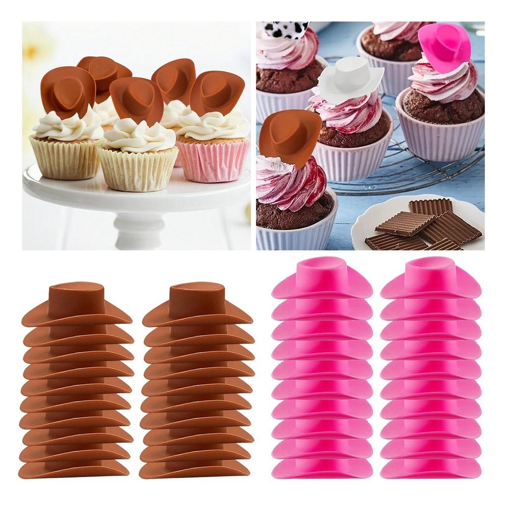 [baosity] 20x Mini Presentes De Chapéu De Cowboy Para Festa De Aniversário Temática