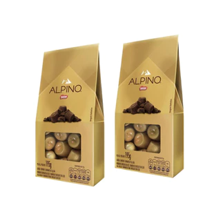 Kit 2 Caixas Bombom Chocolate Alpino Nestlé 195g