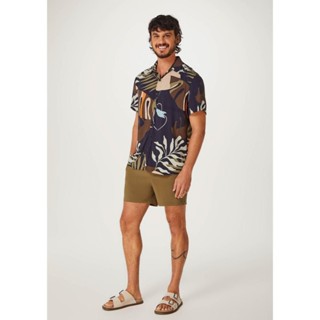 Shorts Praia Masculino Floral Com Sunga Interna - Hering Store