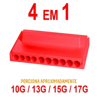 Enrolador De Doce Placa Boleadora 10g 13g 15g 17g Vermelha Docinhos e Brigadeiro