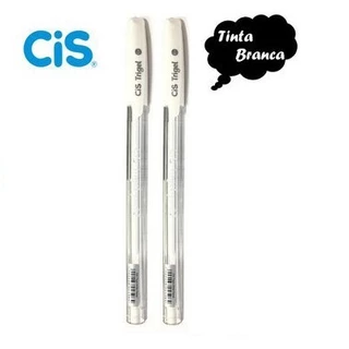 Caneta Gel Cis Trigel Branca Kit c/2 Unidades! Qualidade Cis !