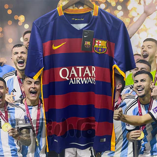 1516 Bazaar Home Jersey Manga curta Retro No. 10 Messi Football Jersey Clássico de Futebol Jersey Equipe de Competição do Mesmo Estilo Nemal Uniforme