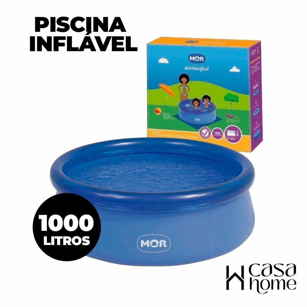 Kit Piscina Infantil Mor 1000 Litros + Forro De Proteção - Diversão Garantida