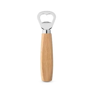 Abridor de Garrafa com Cabo de Madeira DT1342 A ideal para Brindes Personalizados. novos e de qualidade