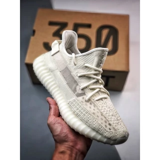 Novo YZ Boost 350 V2 Branco Manteiga Tênis "Pure Oat" NBA Basquete Homens e Mulheres