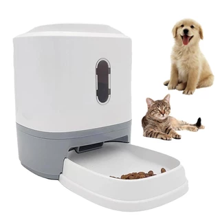 Comedouro Raçao Botao Patinha Gato Cao Cachorro Pet Brinquedo Interativo Automatico Animal de Estimaçao Seguro Resistente