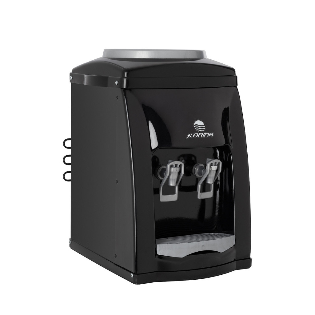 Bebedouro de Mesa Galão Compressor Preto Inox Karina | Shopee Brasil