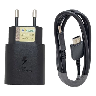 Carregador Para Samsung Super Rápido 25w Galaxy M22 A23 A33 A53