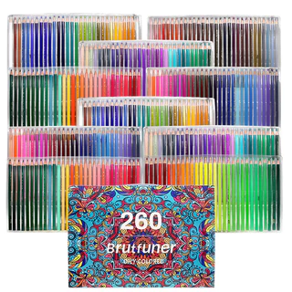 Brutfuner 48/72/120 Lápis De Cores Aquarela Oleosa Profissional Para Desenho Escolar