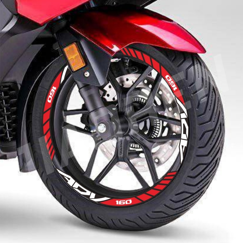 RTO RT Honda adv 160 mags Autocolante 150 Decalques Aro Dianteiro E ...