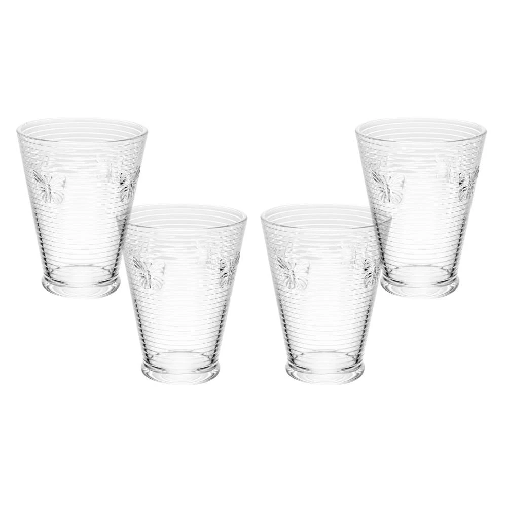 4 Copos Wolff Lines Butterfly 350ml Vidro