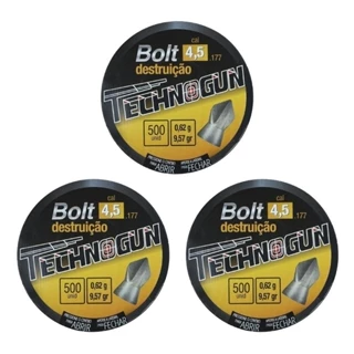 Chumbinho 4.5 Technogun Bolt Destruição 9,57gr 1500 Unida.