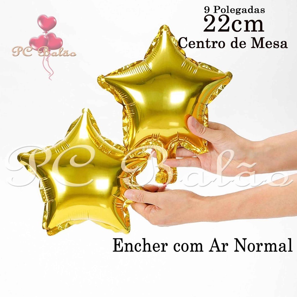 Balão Metalizado Centro de Mesa Estrela na Black Friday 2025 | BuscaProdutos